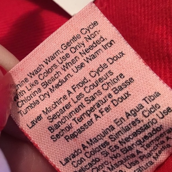 DNKY Red Straight Leg Jeans. 15.5” across front of waist; 10” rise ; 31” inseam - Picture 7 of 7